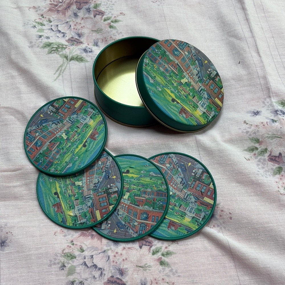Colorful Round Coasters Set